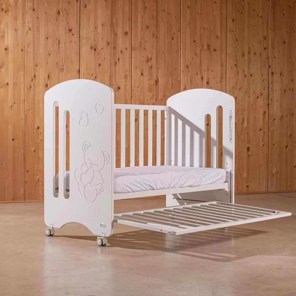 Lit en bois bébé Lovely Premium avec fonction cododo – Interbaby – Image 3