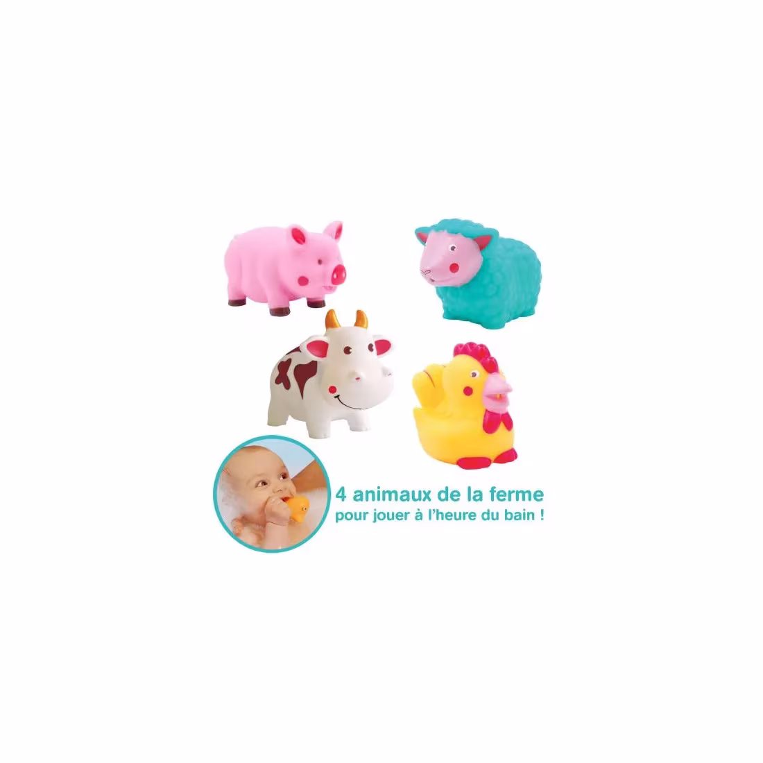 Lot de 4 Aspergeurs “Ferme” Jouets de Bain – Ludi – Image 3