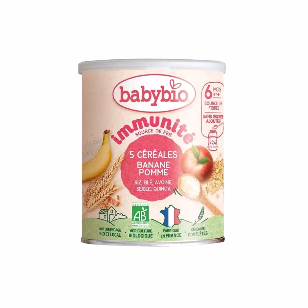 5 Céréales Avec Banane Et Pomme – Babybio